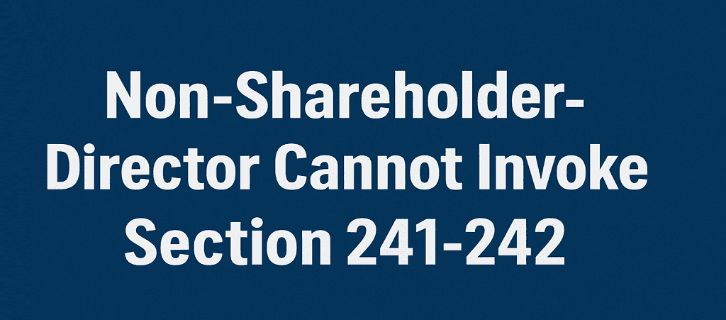 Oppression and mismanagement