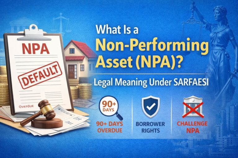 What Is a Non-Performing Asset (NPA)? Legal Meaning Under SARFAESI ...