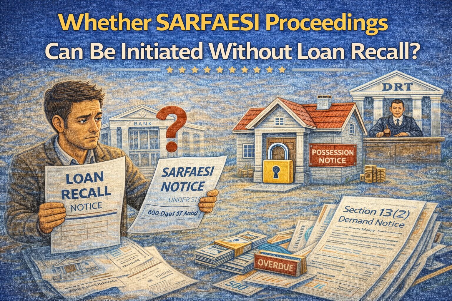 Whether SARFAESI Proceedings Can Be Initiated Without Loan Recall