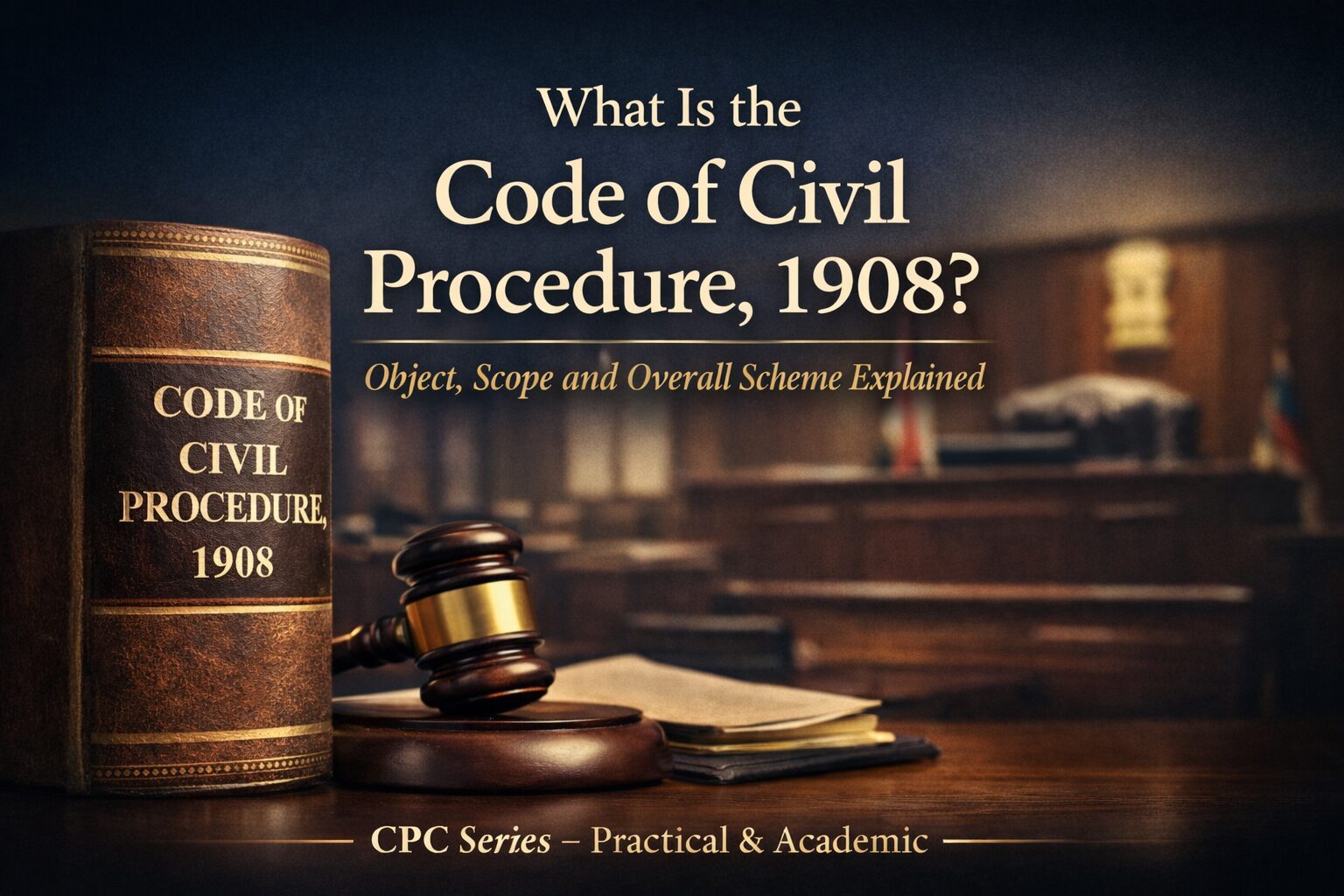 What Is the Code of Civil Procedure, 1908? - Object, Scope and Overall Scheme Explained