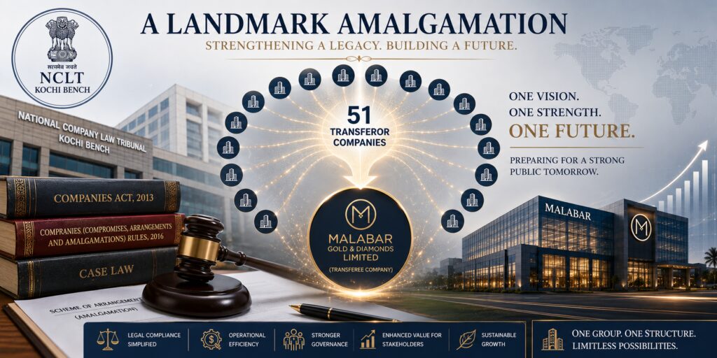 The Malabar Gold Mega Amalgamation – One of India’s Largest Multi-Company Merger Schemes
