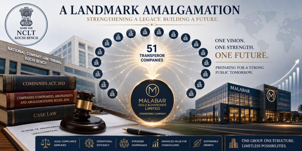 The Malabar Gold Mega Amalgamation – One of India’s Largest Multi-Company Merger Schemes