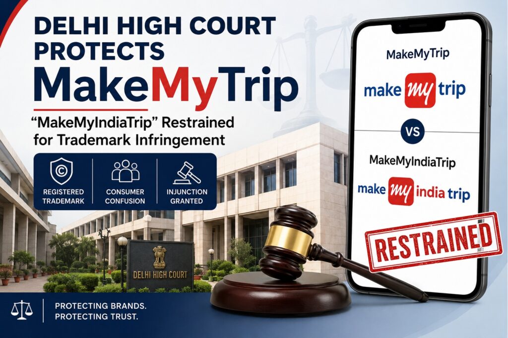 Delhi High Court Protects MakeMyTrip Trademark: "MakeMyIndiaTrip" Restrained for Brand Infringement