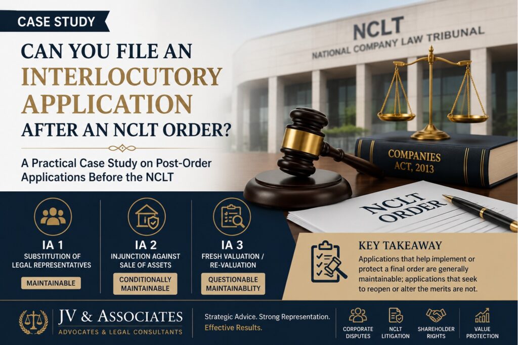 Can You File an Interlocutory Application After an NCLT Case Is Decided? A Practical Case Study