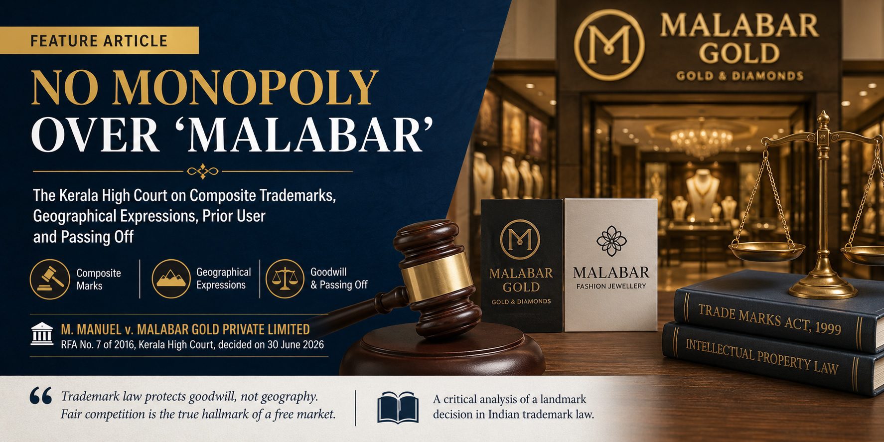 No Monopoly Over "Malabar": Kerala High Court Clarifies the Law on Geographical Expressions, Composite Trademarks and Passing Off