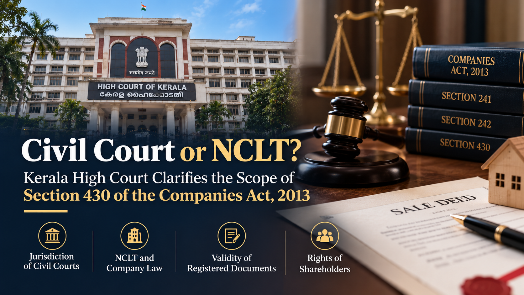 Civil Court or NCLT? Kerala High Court Clarifies the Scope of Section 430 of the Companies Act, 2013