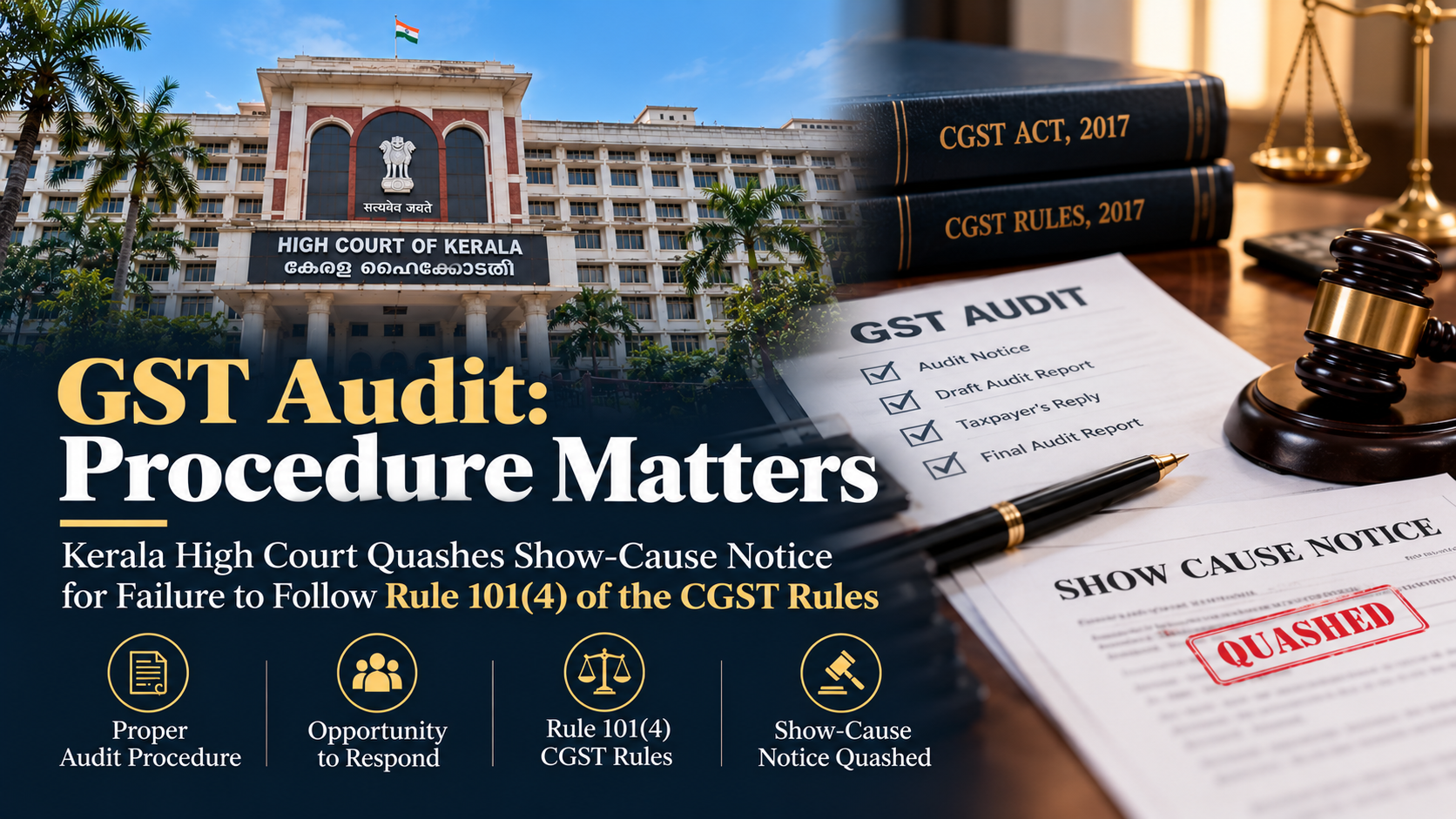Kerala High Court Quashes GST Show-Cause Notice for Failure to Follow Audit Procedure