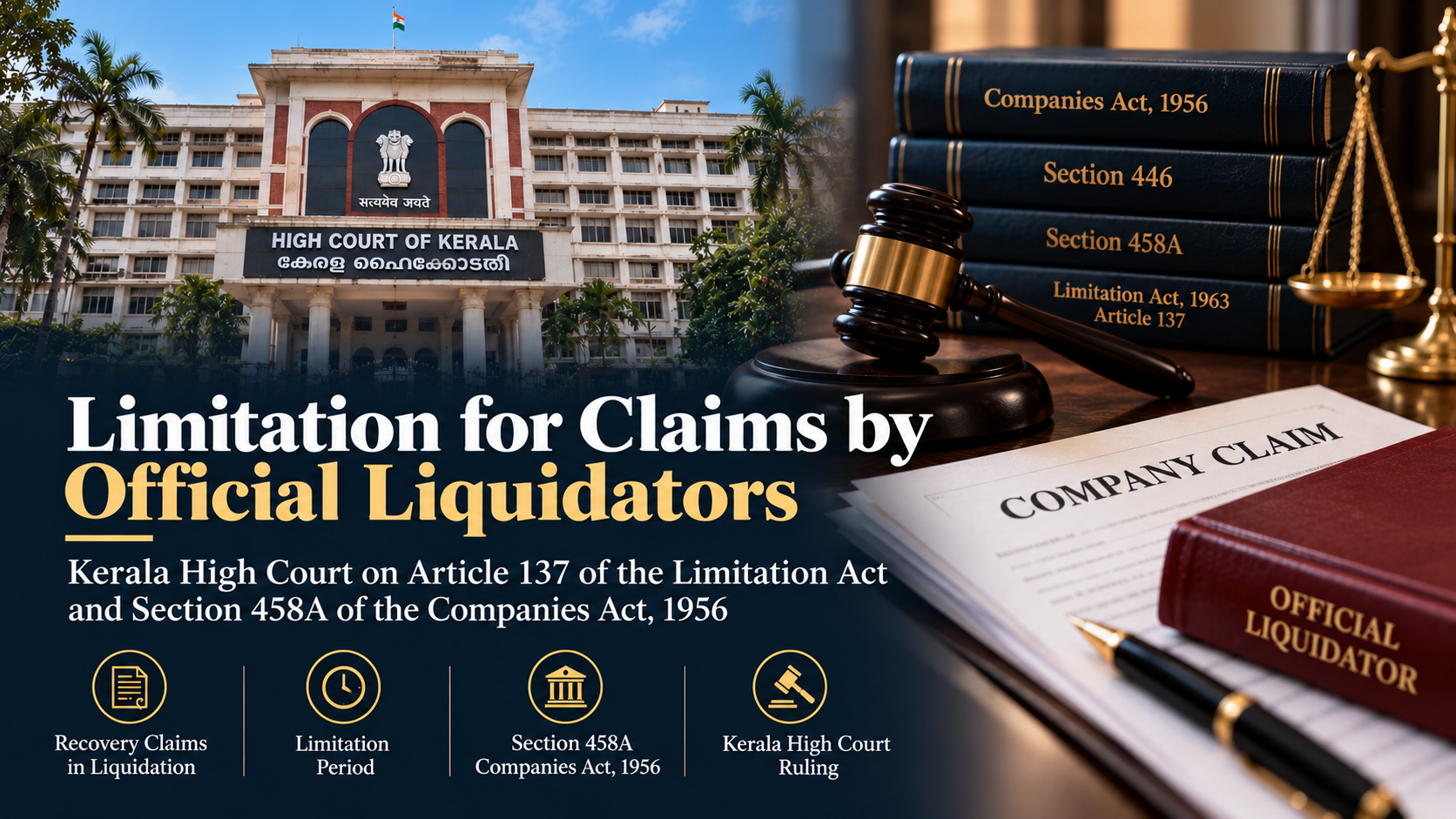Limitation for Claims by Official Liquidators: Kerala High Court Explains the Effect of Section 458A of the Companies Act, 1956